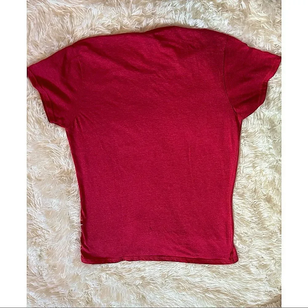 Anvil "Why is the carpet all wet Todd?" Printed Tee | Color: Red | Size: M - Picture 2 of 4